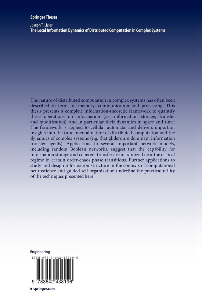 The Local Information Dynamics of Distributed Computation in Complex Systems