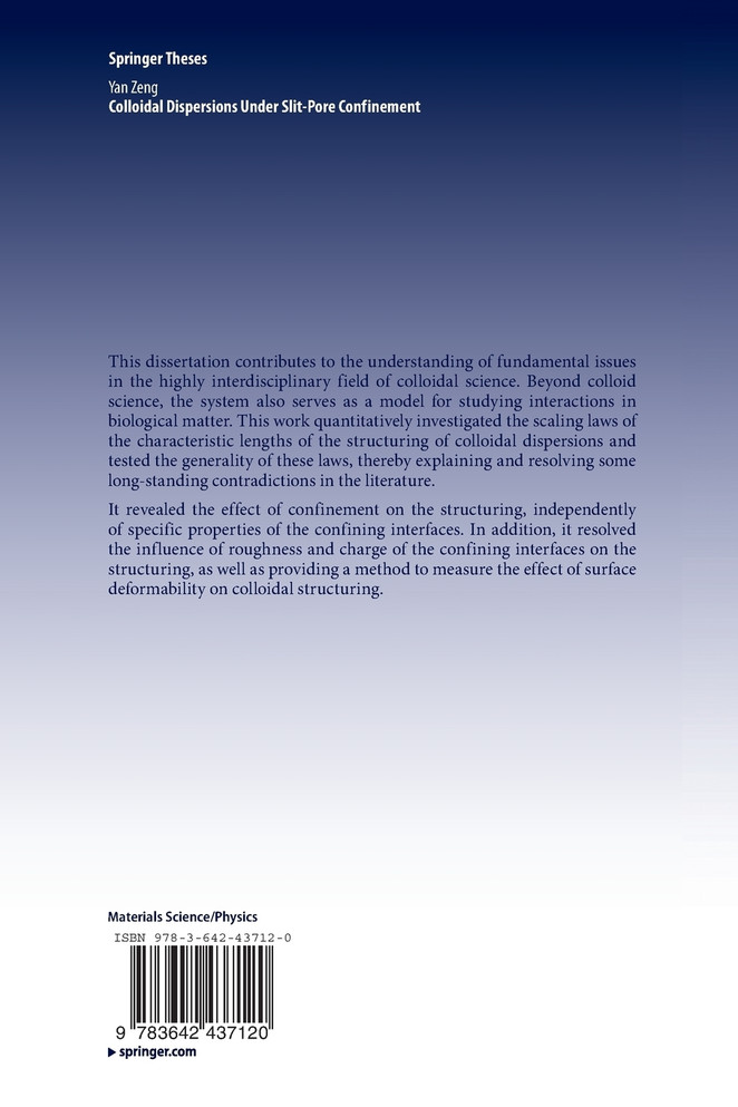 Colloidal Dispersions Under Slit-Pore Confinement