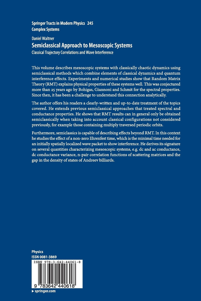 Semiclassical Approach to Mesoscopic Systems