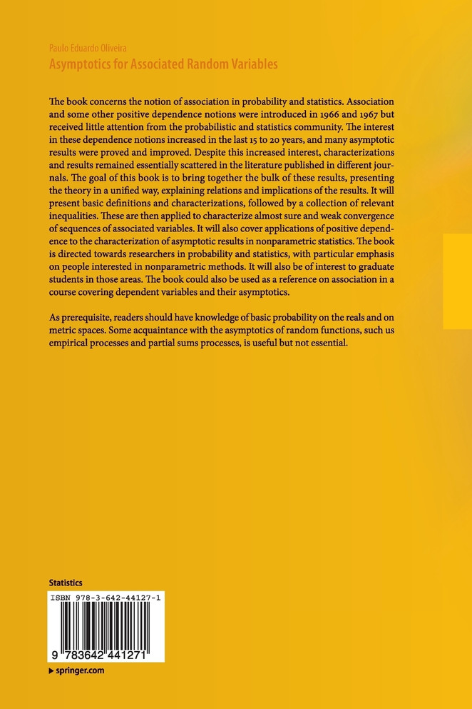 Asymptotics for Associated Random Variables