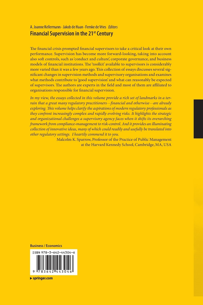 Financial Supervision in the 21st Century