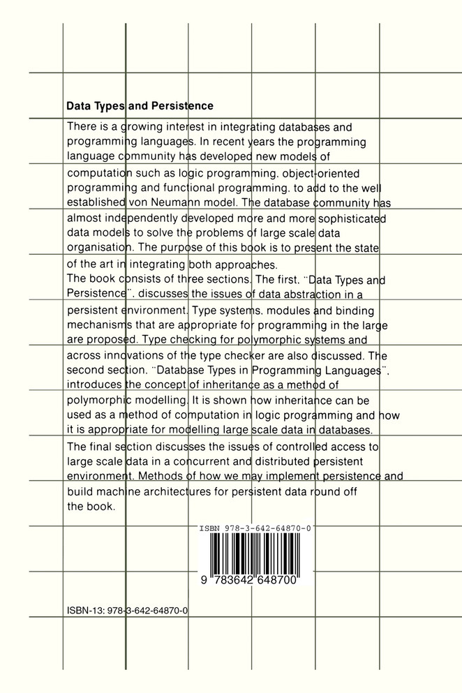 Data Types and Persistence