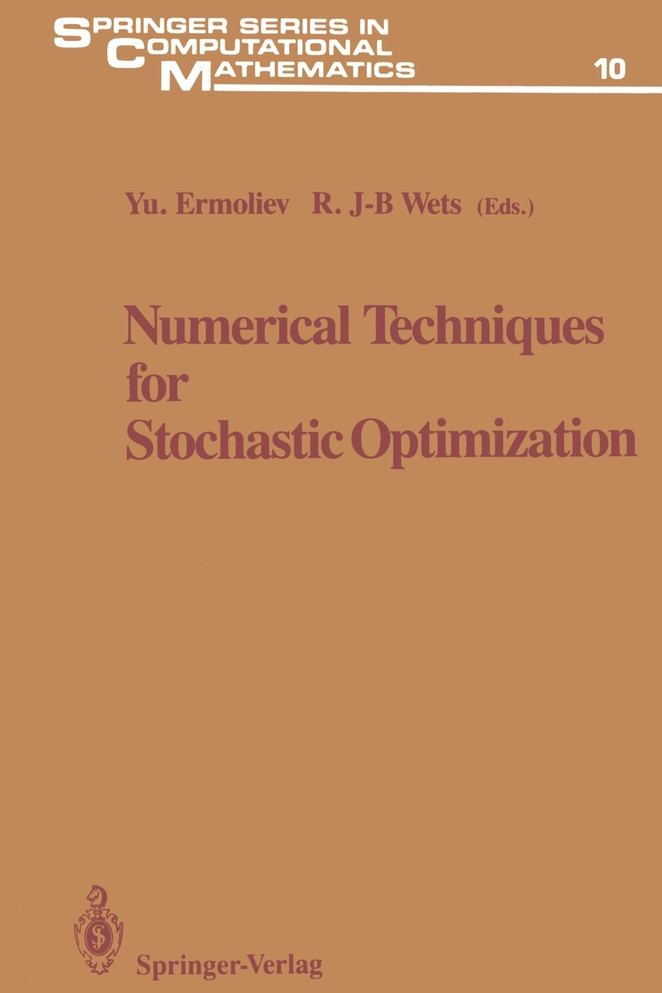 Numerical Techniques for Stochastic Optimization