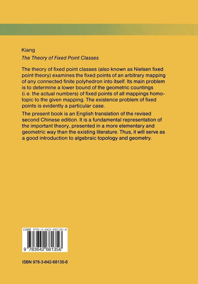 The Theory of Fixed Point Classes