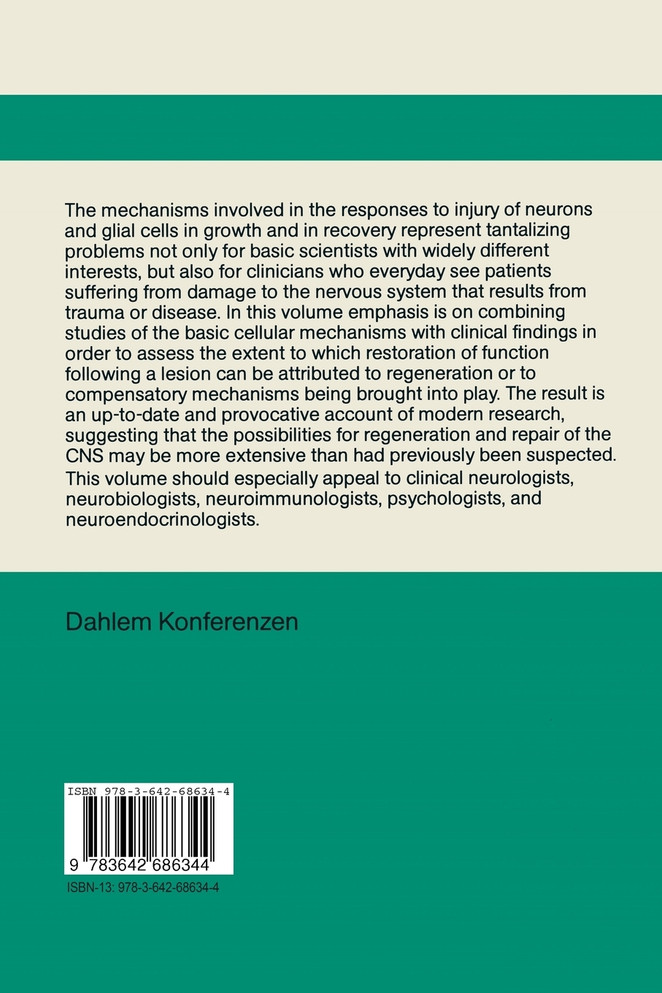 Repair and Regeneration of the Nervous System