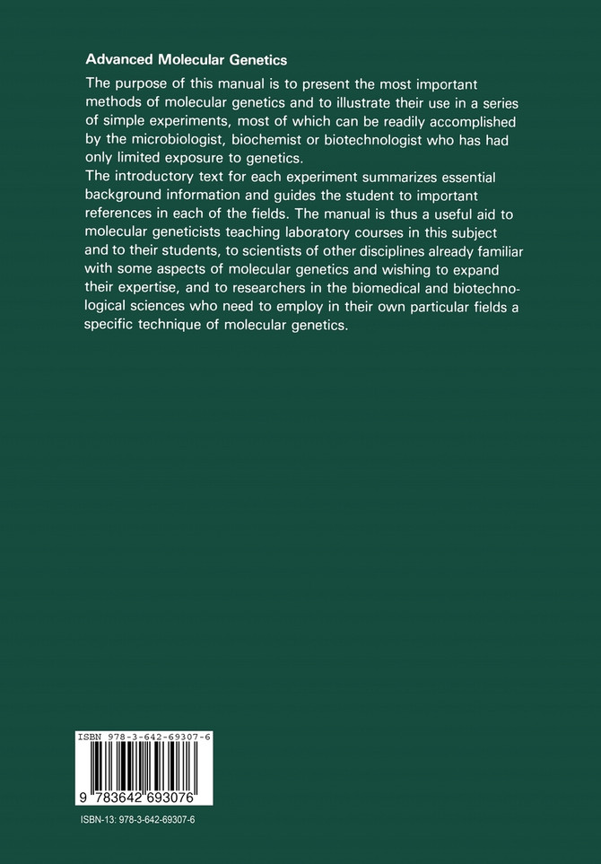 Advanced Molecular Genetics