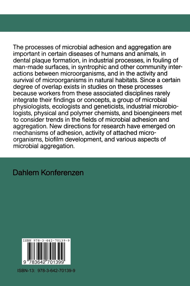 Microbial Adhesion and Aggregation