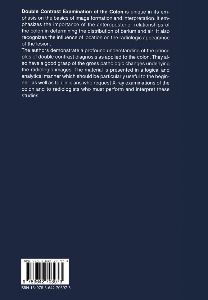 Double Contrast Examination of the Colon