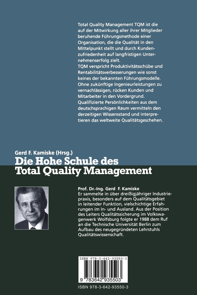 Die Hohe Schule des Total Quality Management