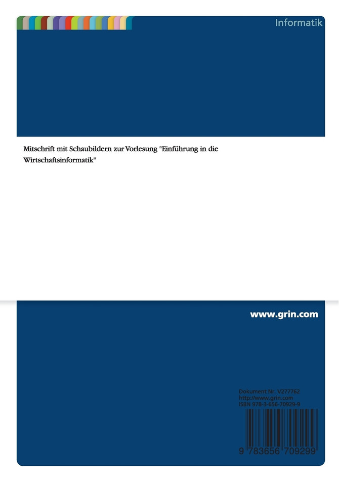 Einführung in die Wirtschaftsinformatik