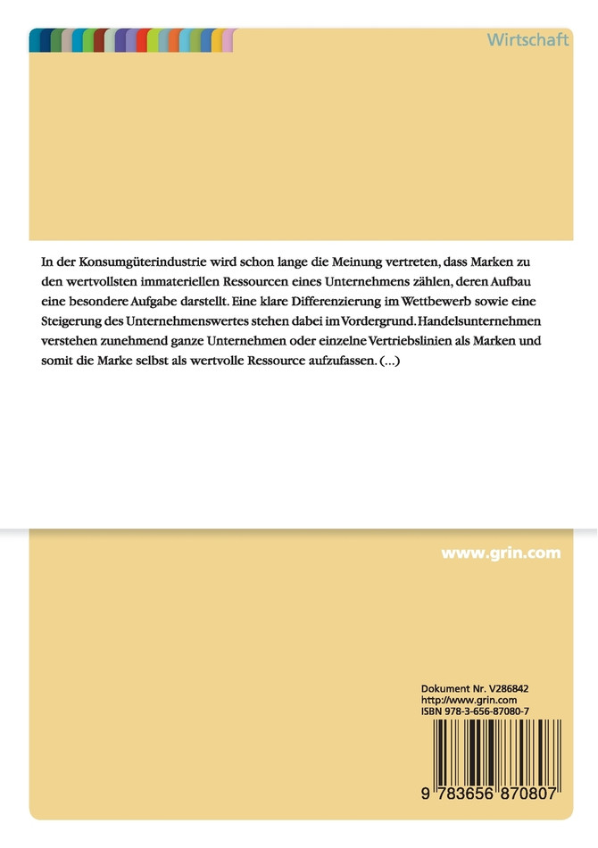 Zur Profilierung im Wettbewerb mit Hilfe des Retail Branding