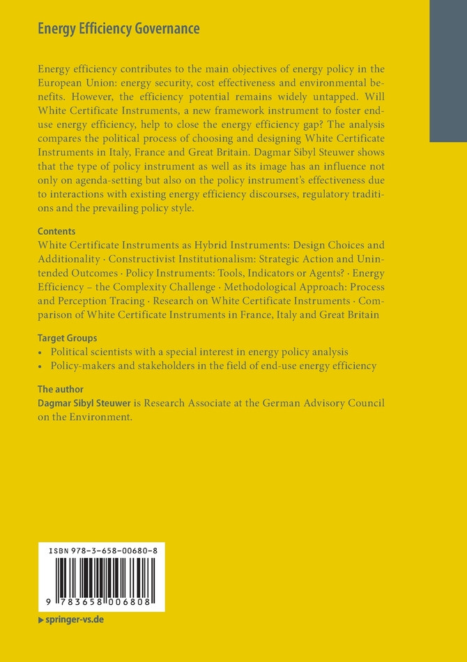 Energy Efficiency Governance