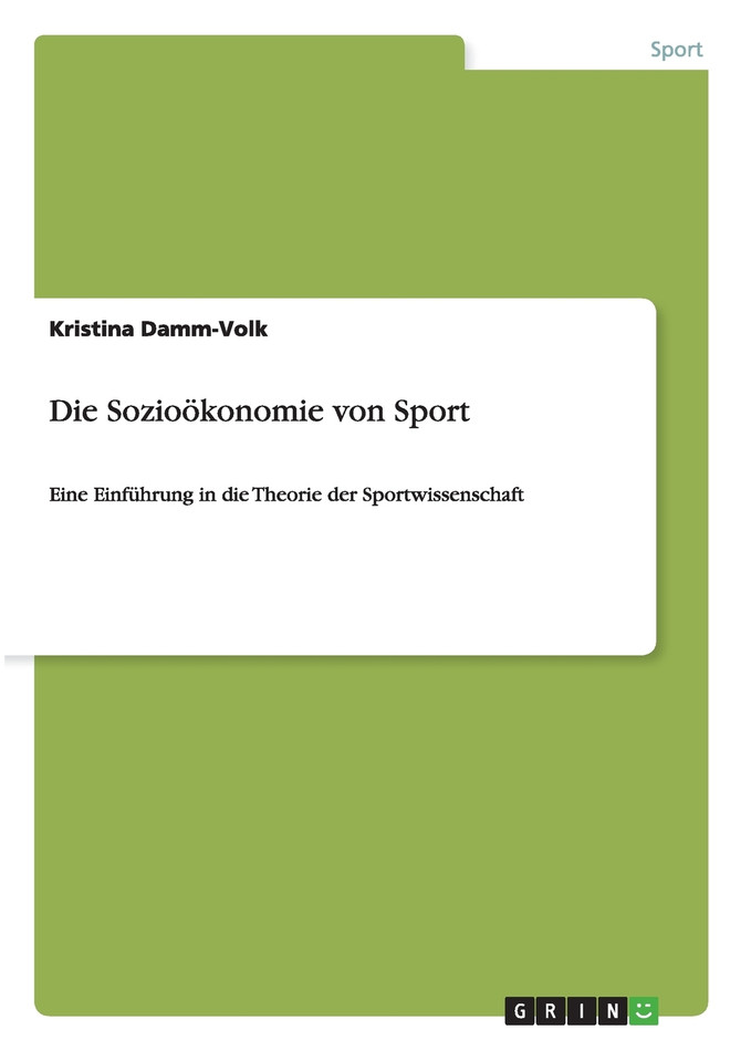 Die Sozioökonomie von Sport
