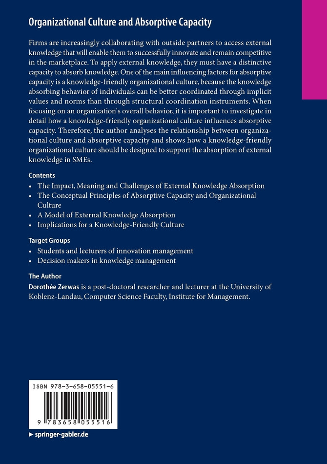 Organizational Culture and Absorptive Capacity