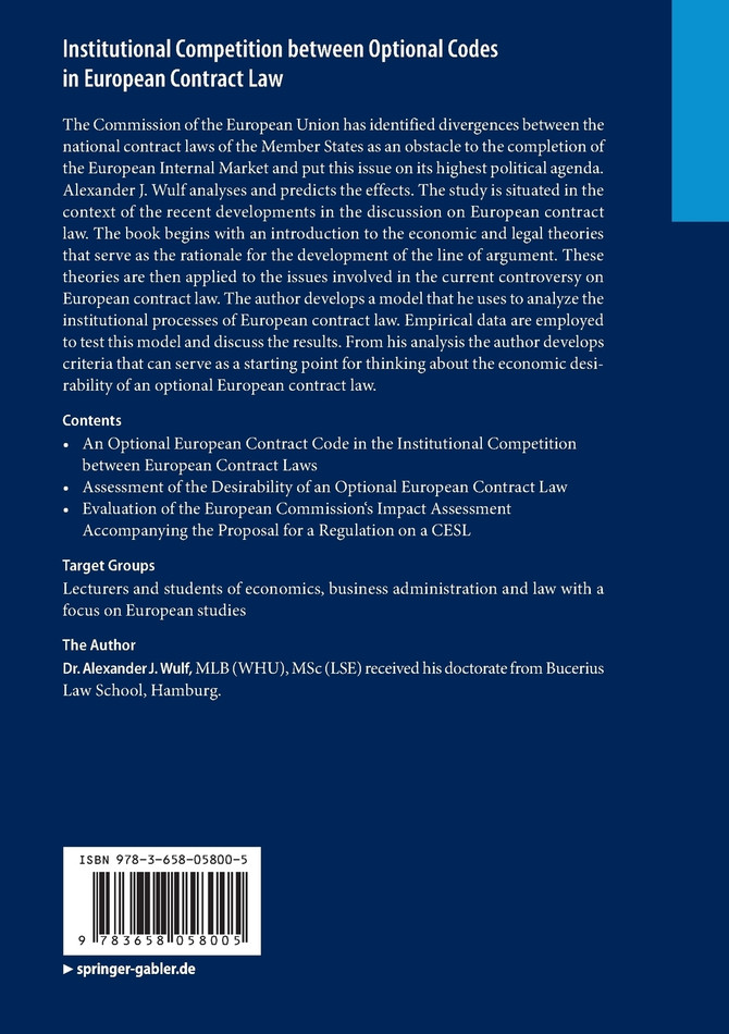 Institutional Competition between Optional Codes in European Contract Law