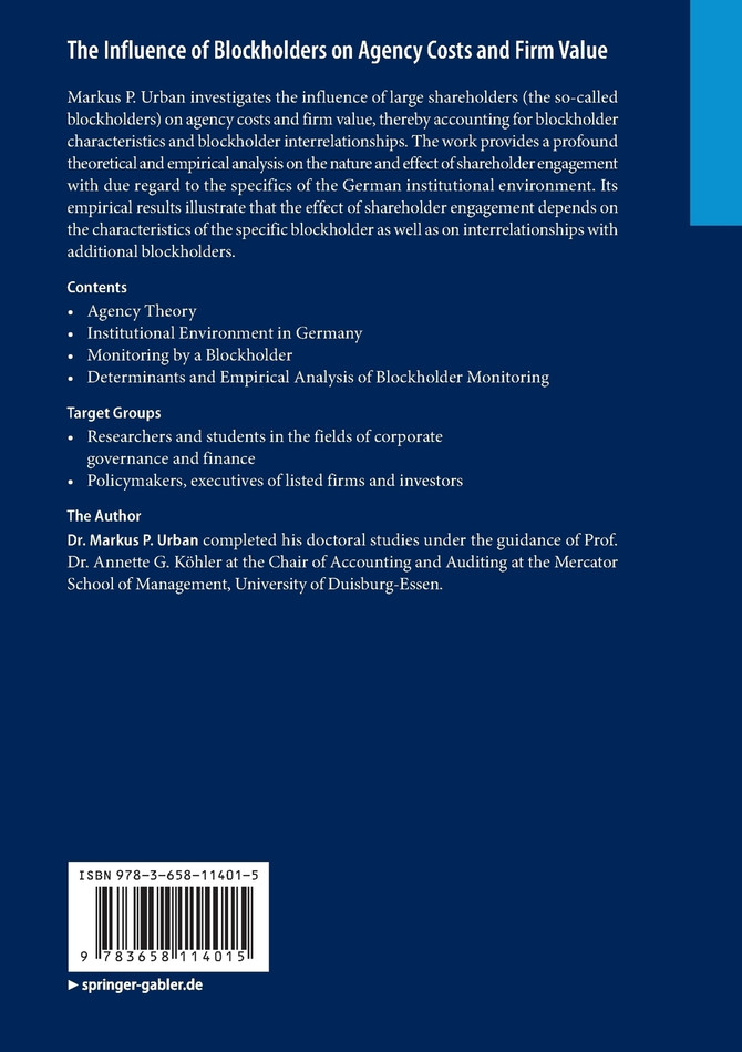 The Influence of Blockholders on Agency Costs and Firm Value