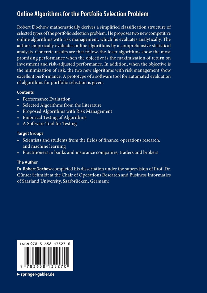 Online Algorithms for the Portfolio Selection Problem