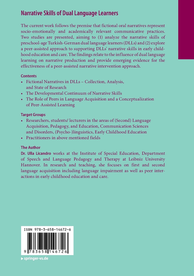 Narrative Skills of Dual Language Learners