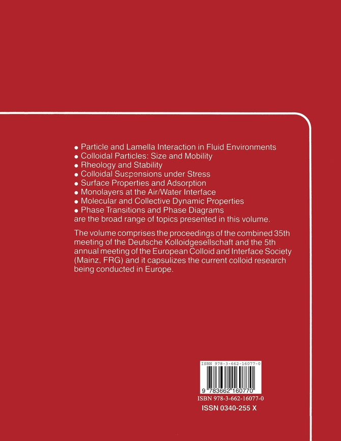 Trends in Colloid and Interface Science VI