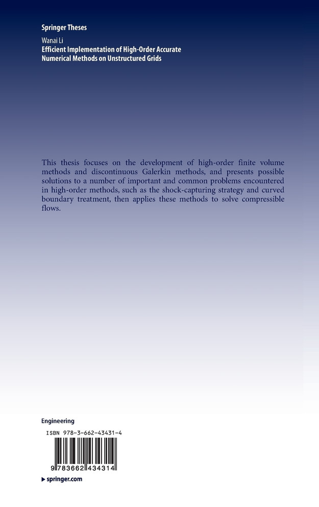 Efficient Implementation of High-Order Accurate Numerical Methods on Unstructured Grids