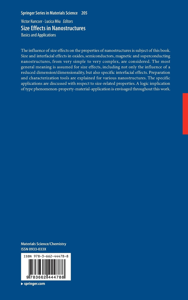 Size Effects in Nanostructures