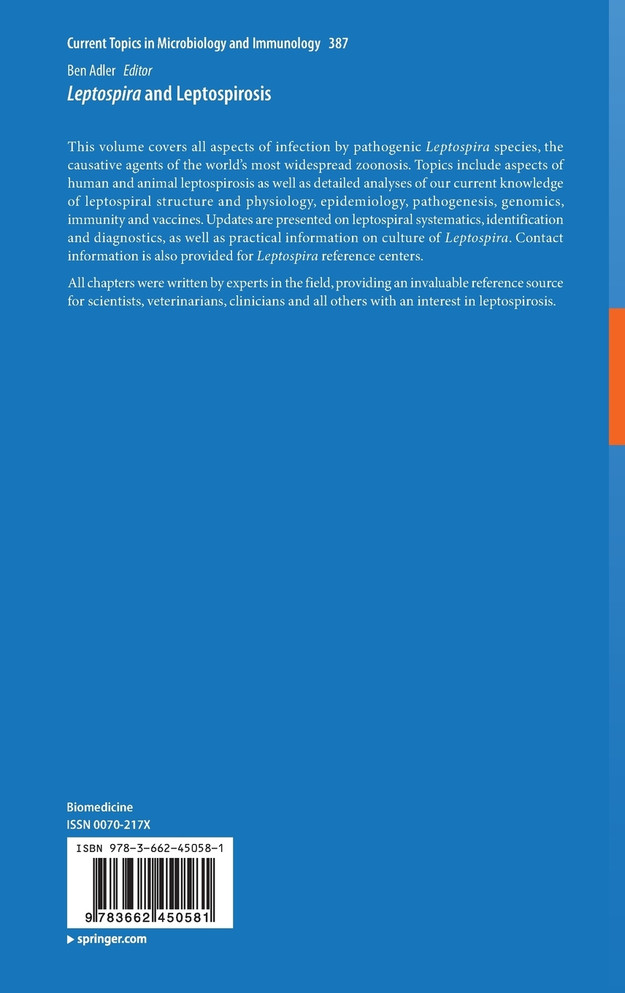 Leptospira and Leptospirosis