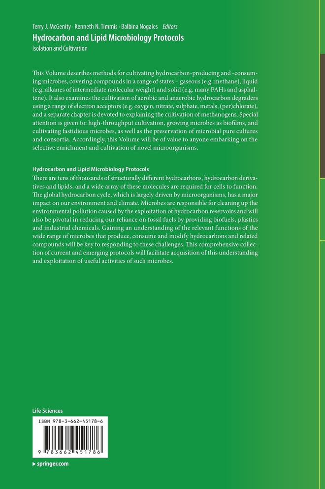 Hydrocarbon and Lipid Microbiology Protocols