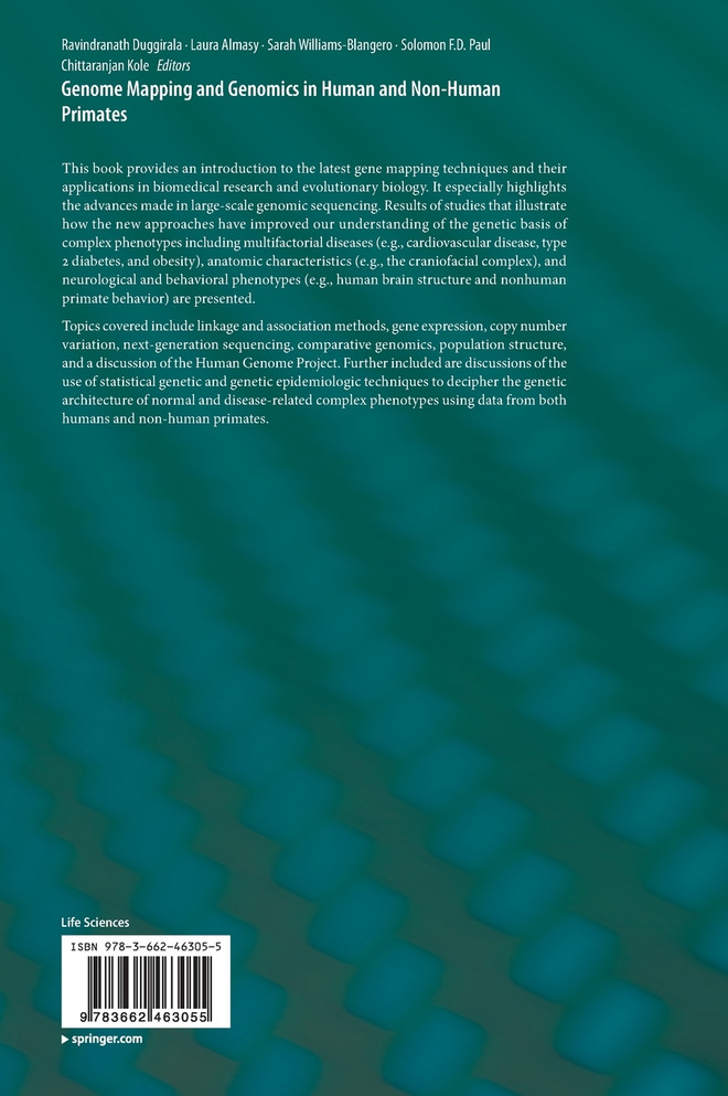 Genome Mapping and Genomics in Human and Non-Human Primates