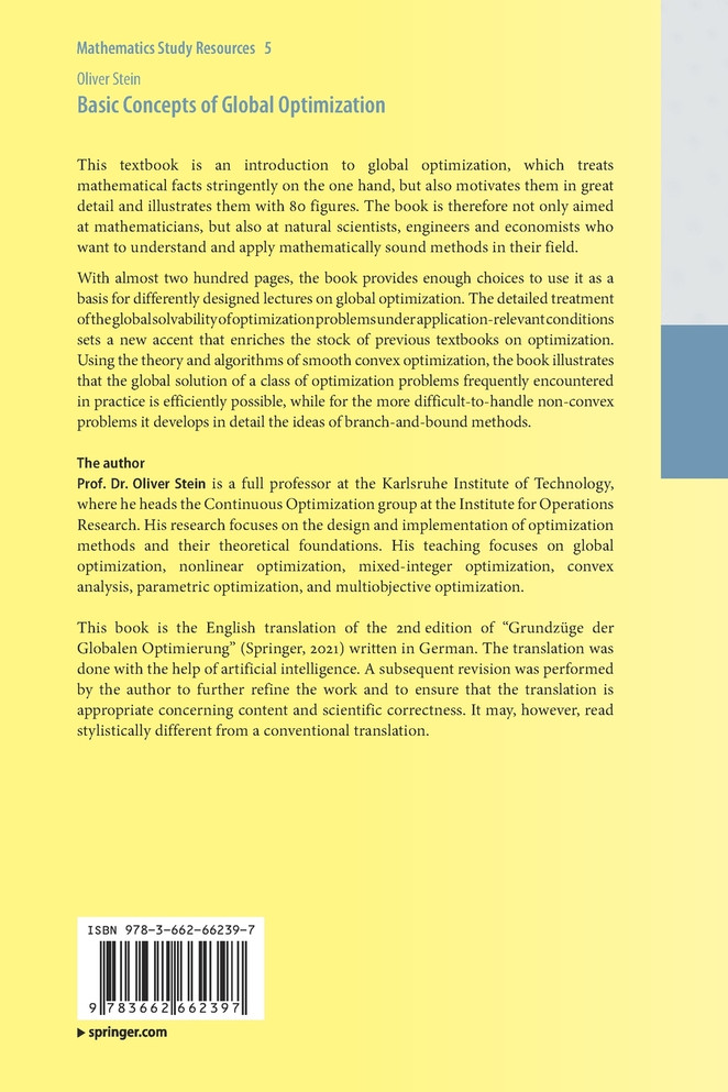 Basic Concepts of Global Optimization