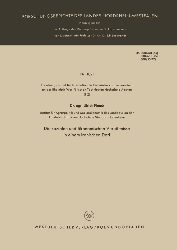 Die sozialen und ökonomischen Verhältnisse in einem iranischen Dorf