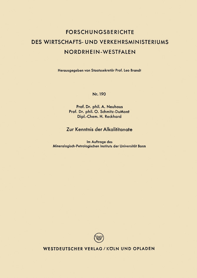 Zur Kenntnis Der Alkalititanate