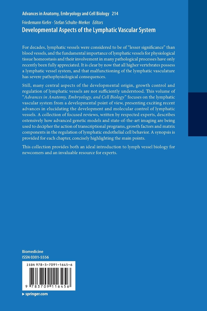 Developmental Aspects of the Lymphatic Vascular System