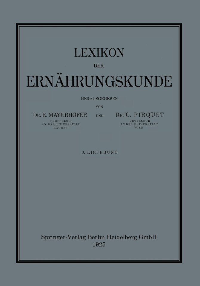Lexikon Der Ernahrungskunde