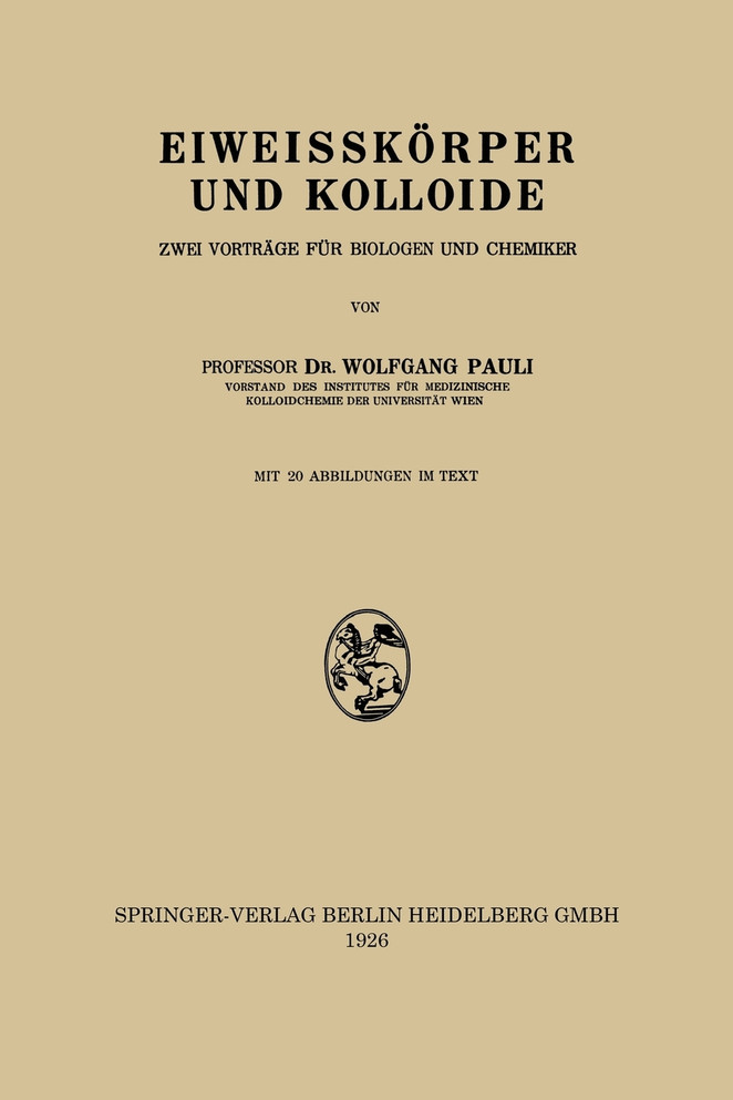 Eiweisskorper Und Kolloide