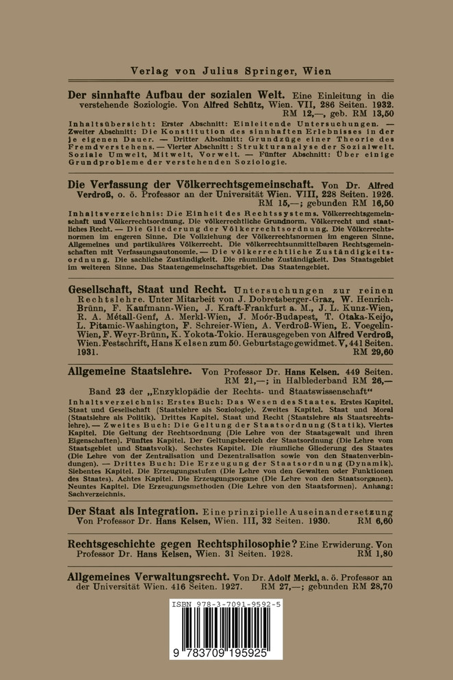 Grundlegung der Lehre vom sozialen Verband