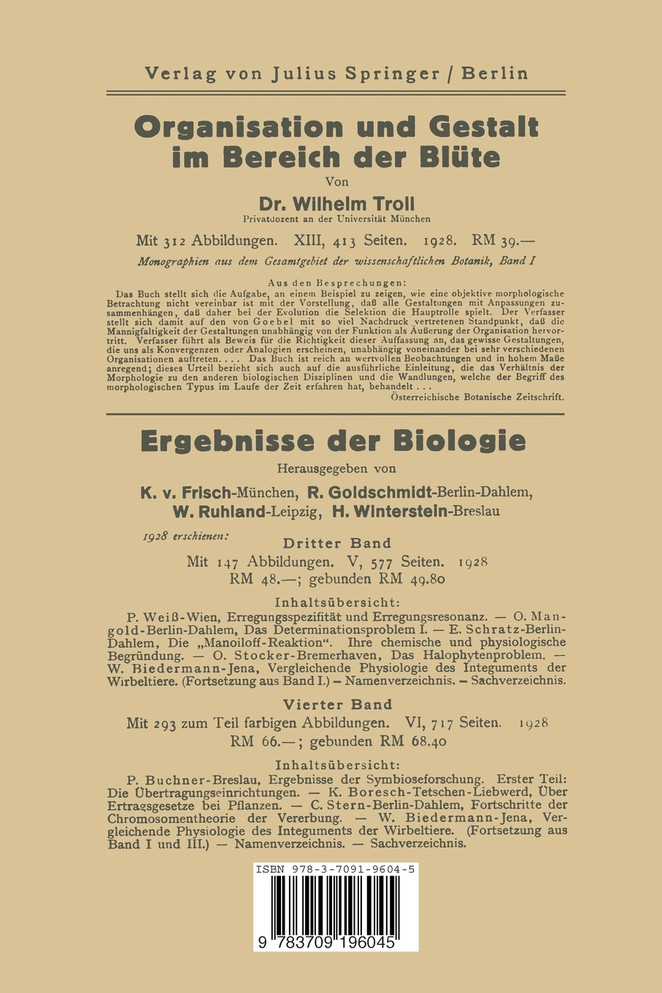 Die physikalische Komponente der Pflanzlichen Transpiration