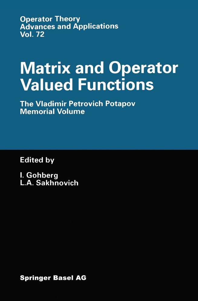 Matrix and Operator Valued Functions