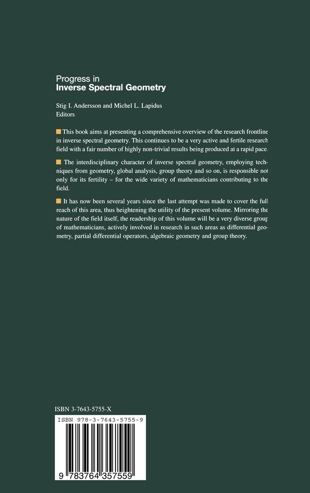 Progress in Inverse Spectral Geometry