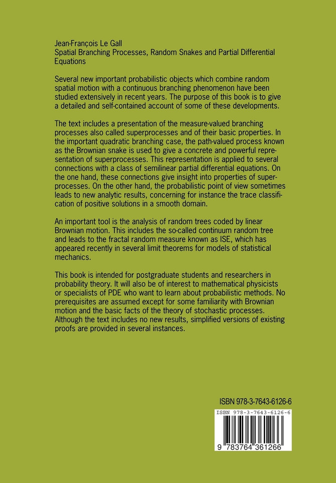 Spatial Branching Processes, Random Snakes and Partial Differential Equations