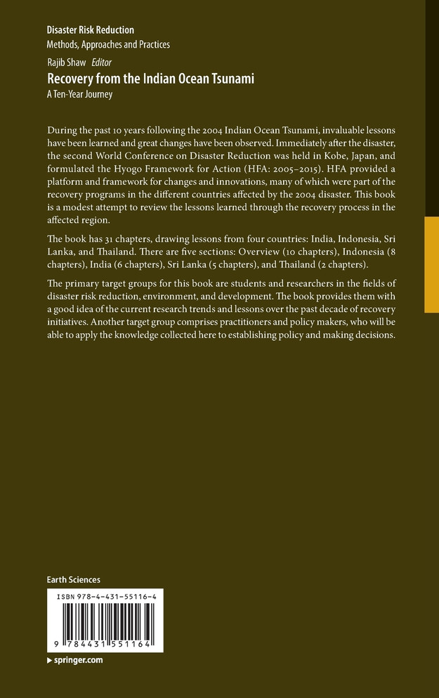 Recovery from the Indian Ocean Tsunami