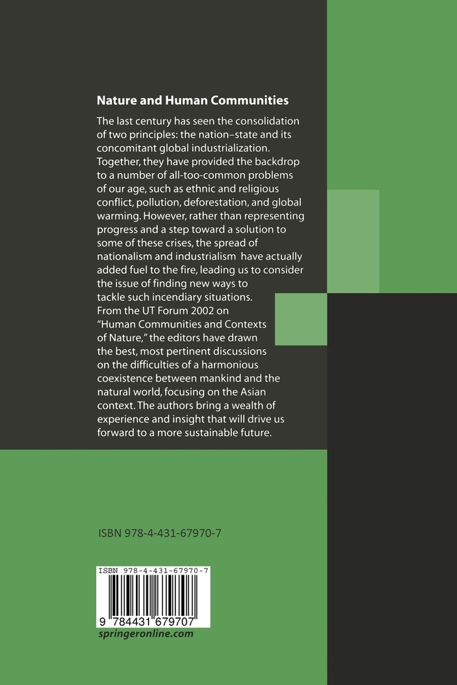 Nature and Human Communities