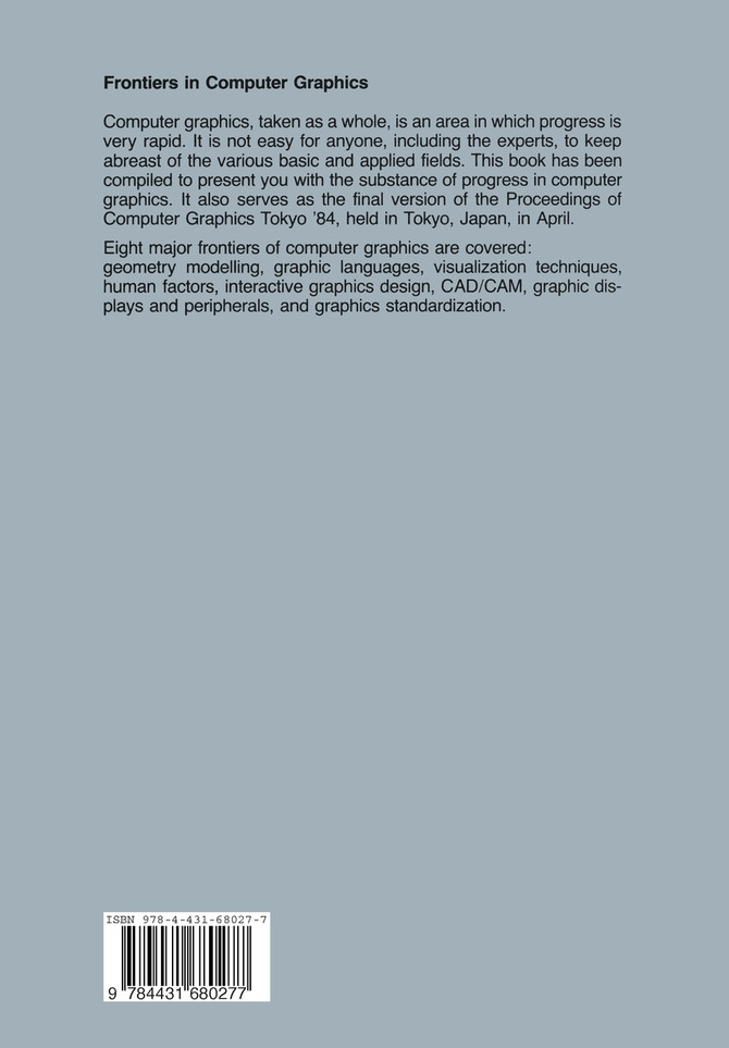 Frontiers in Computer Graphics