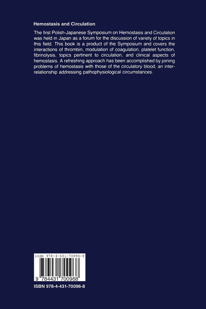 Hemostasis and Circulation