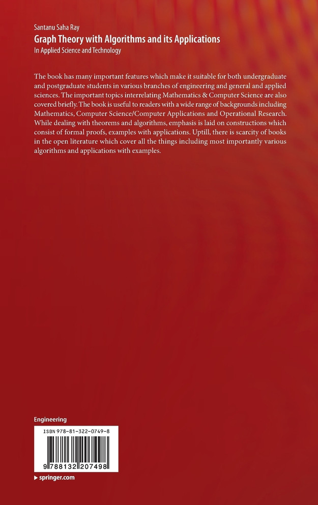 Graph Theory with Algorithms and its Applications