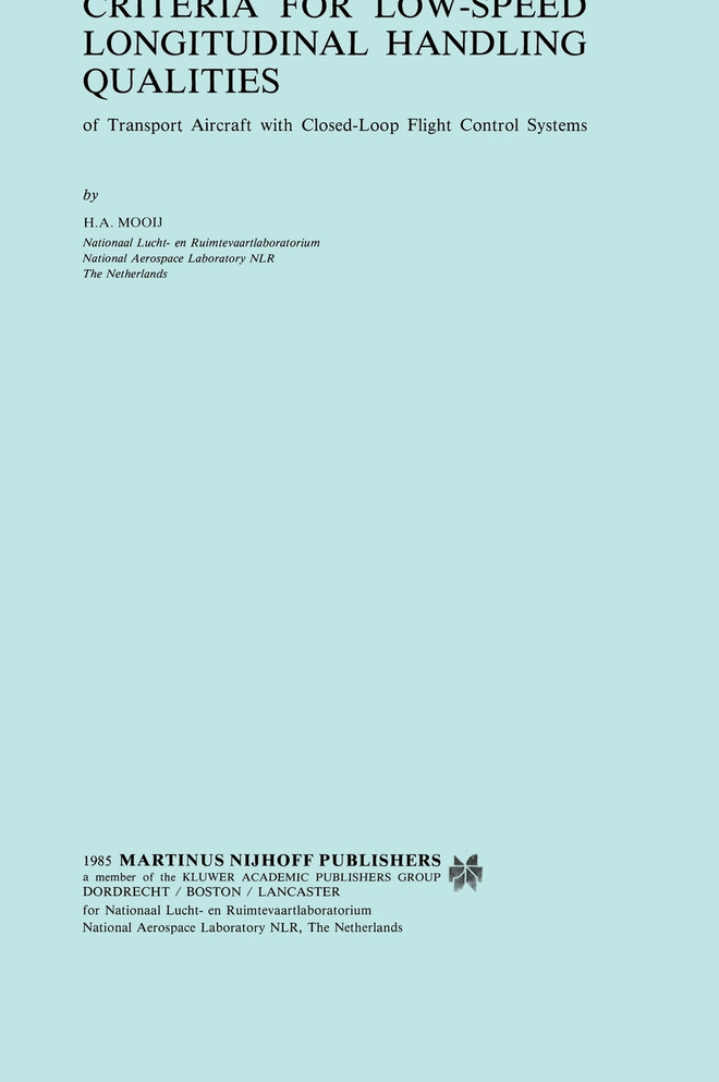 Criteria for Low-Speed Longitudinal Handling Qualities