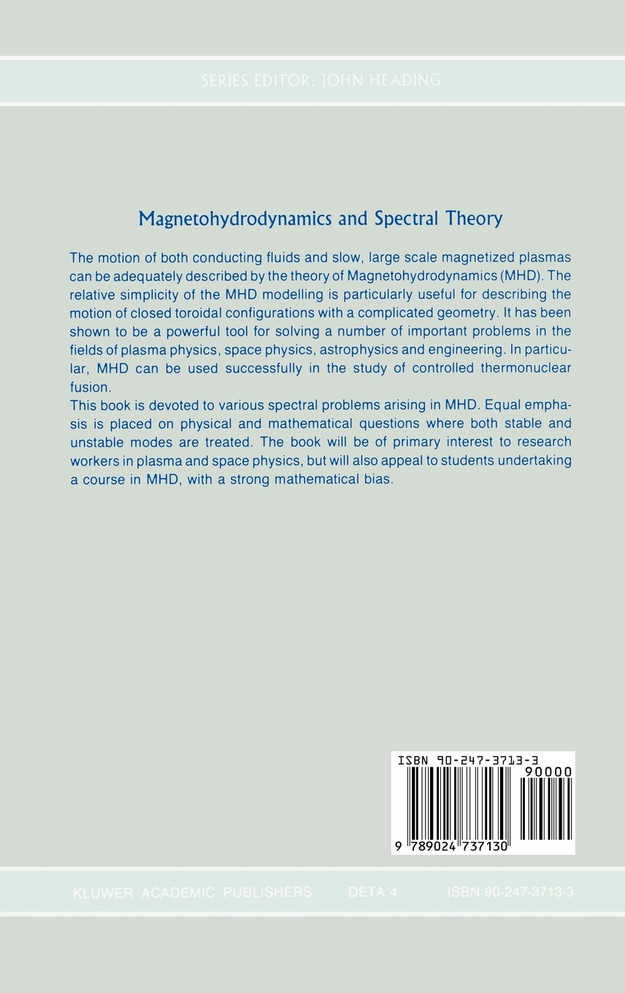 Magnetohydrodynamics and Spectral Theory
