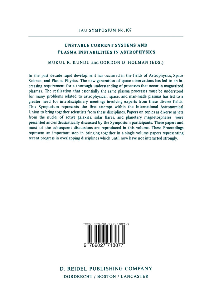 Unstable Current Systems and Plasma Instabilities in Astrophysics