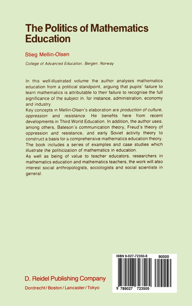 The Politics of Mathematics Education