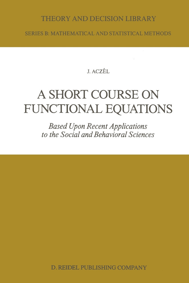 A Short Course on Functional Equations