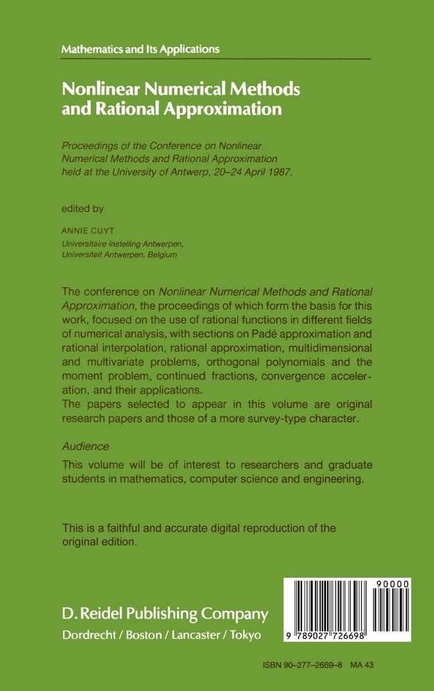 Nonlinear Numerical Methods and Rational Approximation